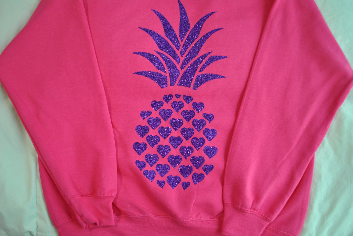 Pink Sweater Purple Pineapple